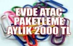 Evde Ataç Paketleme işi İle Para Kazanma