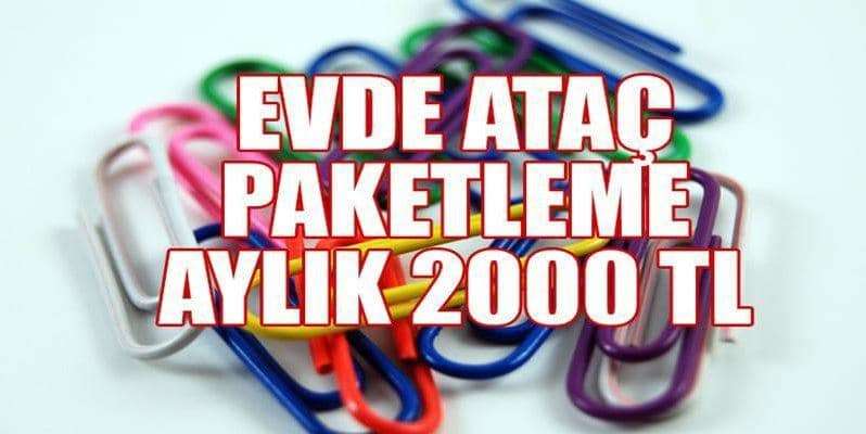 Evde Ataç Paketleme işi İle Para Kazanma