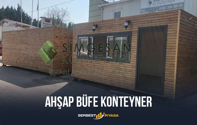 ahşap büfe konteyner