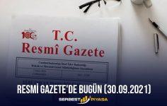 Resmi Gazete’de Bugün (30.09.2023)