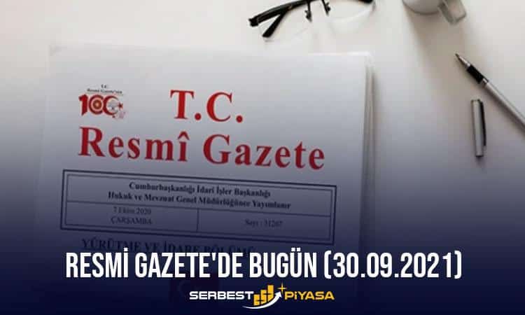 Resmi Gazete’de Bugün (30.09.2023)