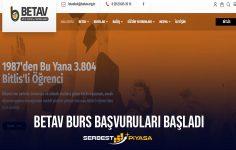 2023 BETAV Burs Başvuruları Başladı